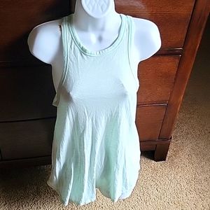 Medium PINK mint high neck tank